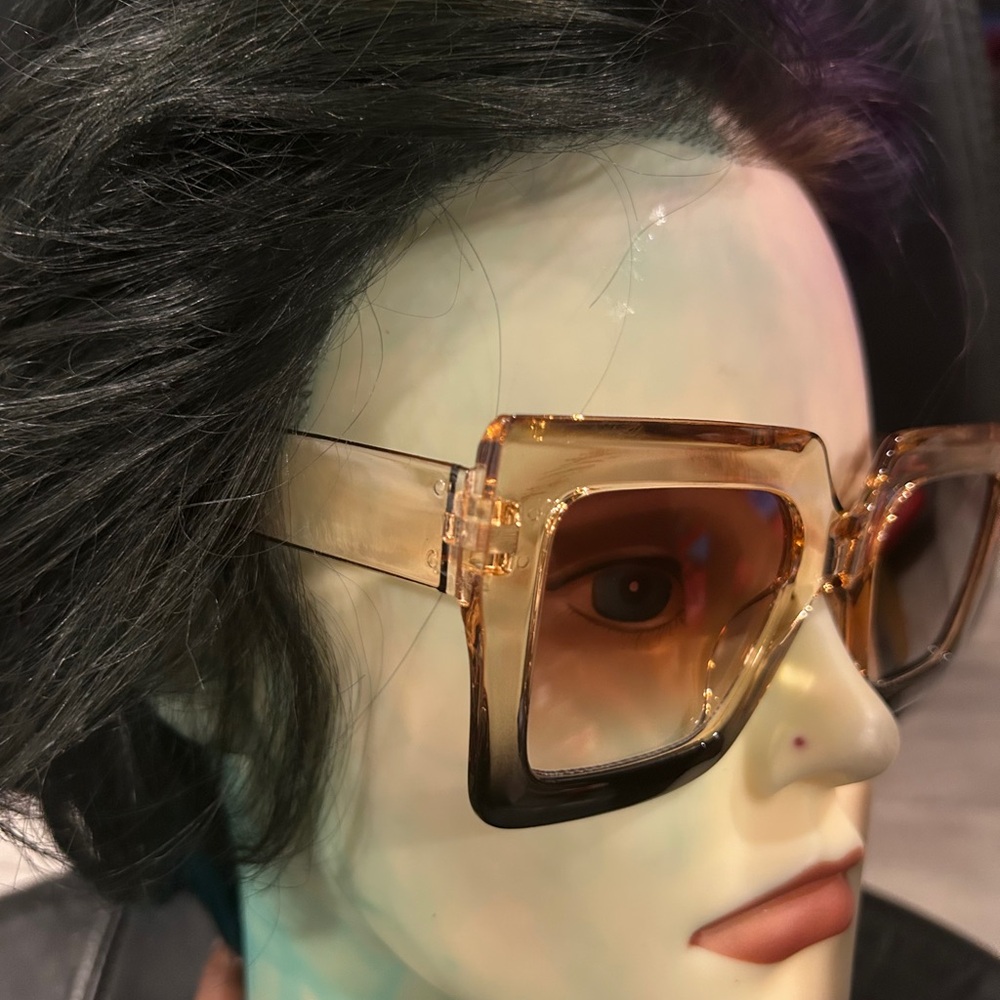 Oversized Square Gradient Sunglasses For Women - … - image 5